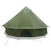 Tipi Tent Olijfgroen 300 x 300 x 200 cm Polyester en staal