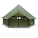 Tipi Tent Olijfgroen 300 x 300 x 200 cm Polyester en staal