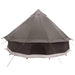 Tipi Tent Bruin Grijs 300 x 300 x 200 cm Polyester en staal