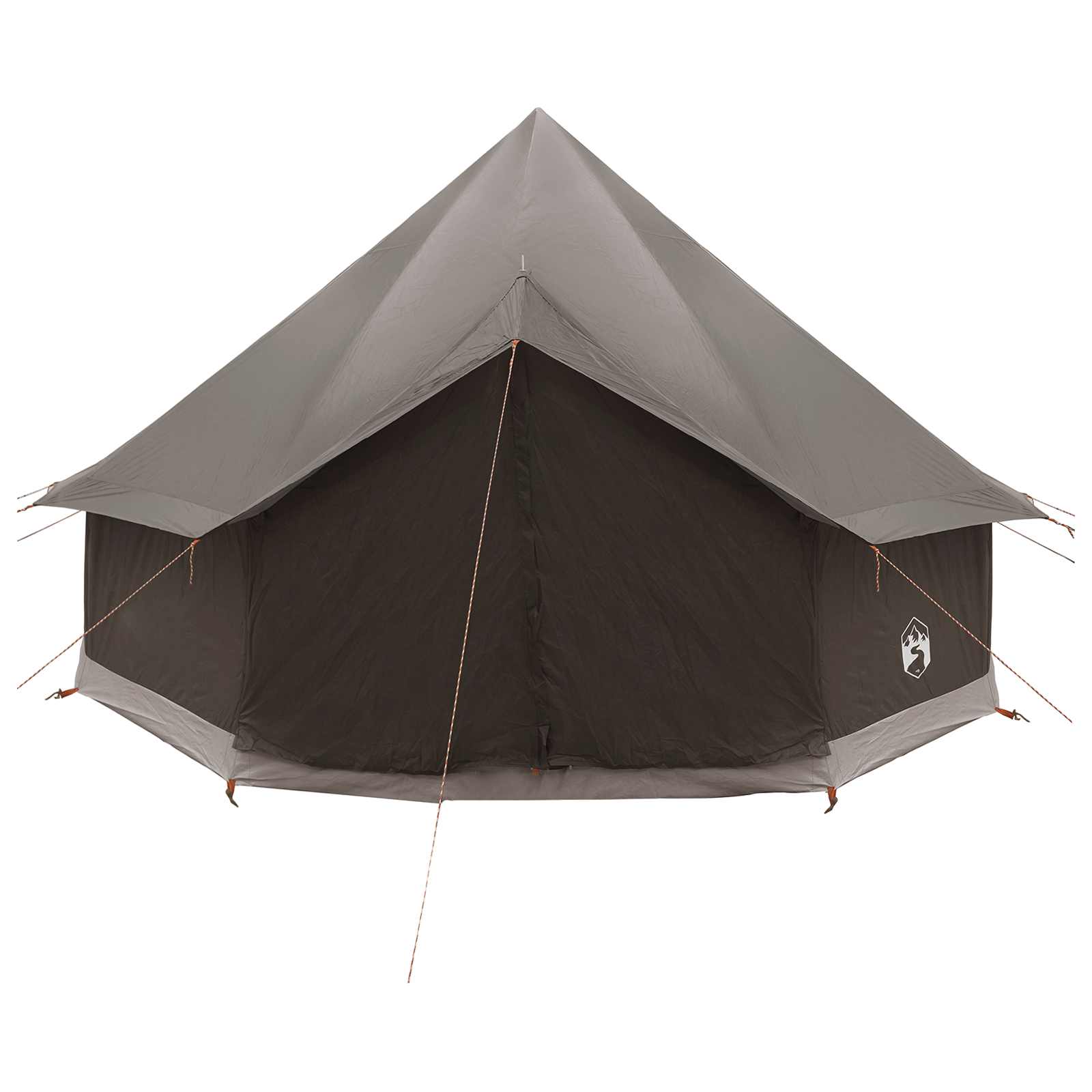 Tipi Tent Bruin Grijs 300 x 300 x 200 cm Polyester en staal