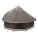 Tipi Tent Bruin Grijs 300 x 300 x 200 cm Polyester en staal