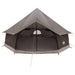 Tipi Tent Bruin Grijs 400 x 400 x 250 cm Polyester en staal