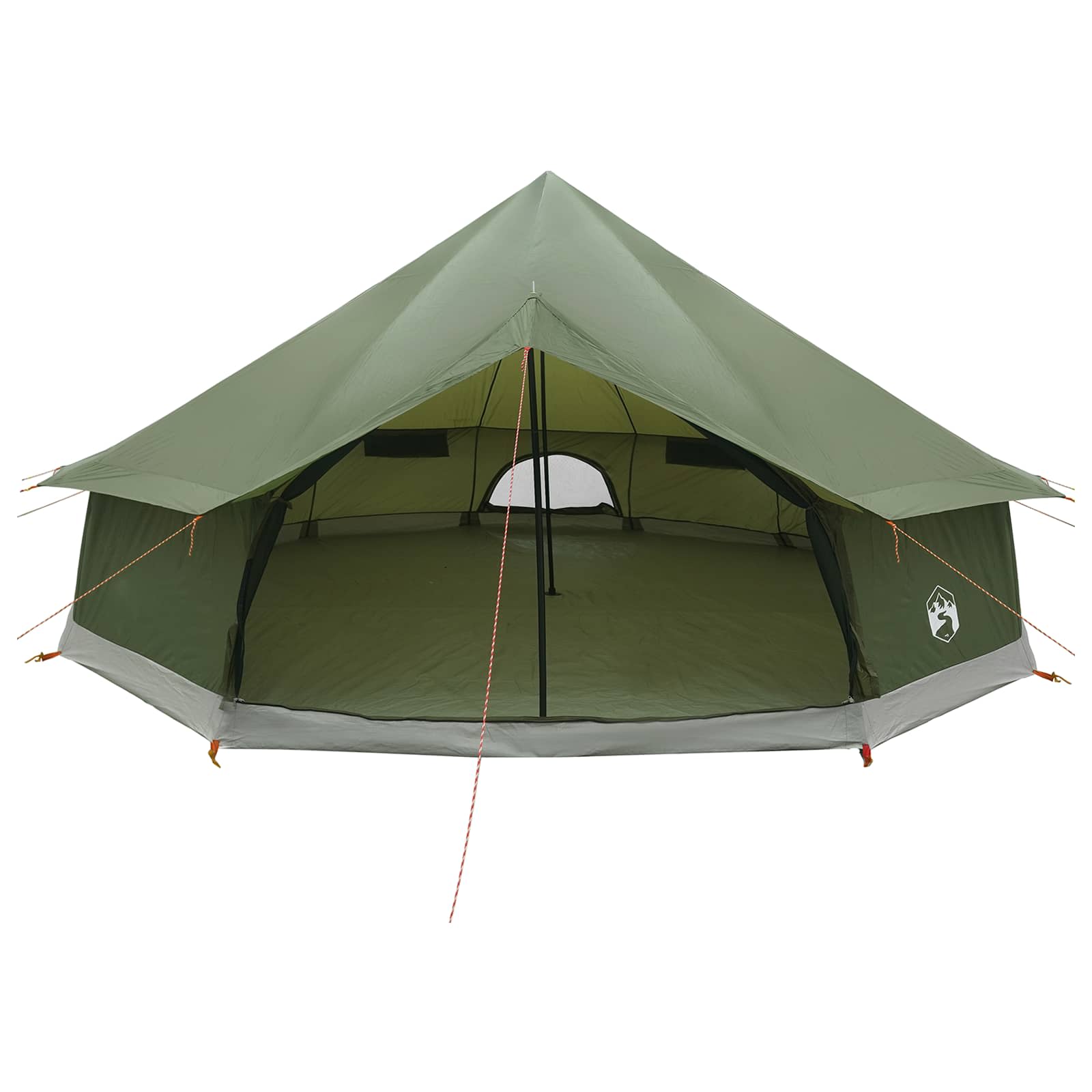 Tipi Tent Olijfgroen 600 x 600 x 350 cm Polyester en staal