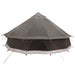 Tipi Tent Bruin Grijs 600 x 600 x 350 cm Polyester en staal