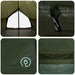 Tipi Tent 10-persoons Olijfgroen Polyester en staal