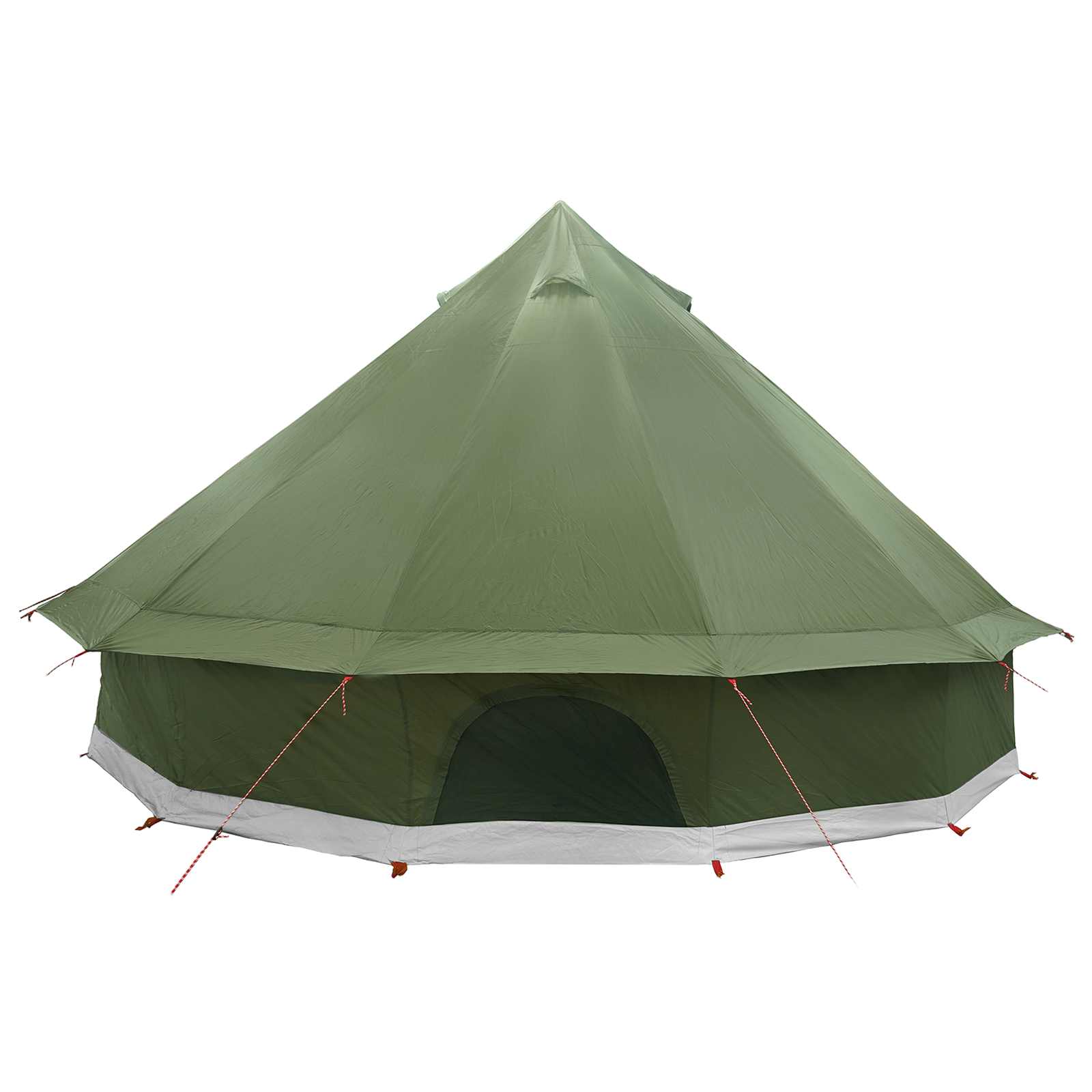 Tipi Tent 10-persoons Olijfgroen Polyester en staal