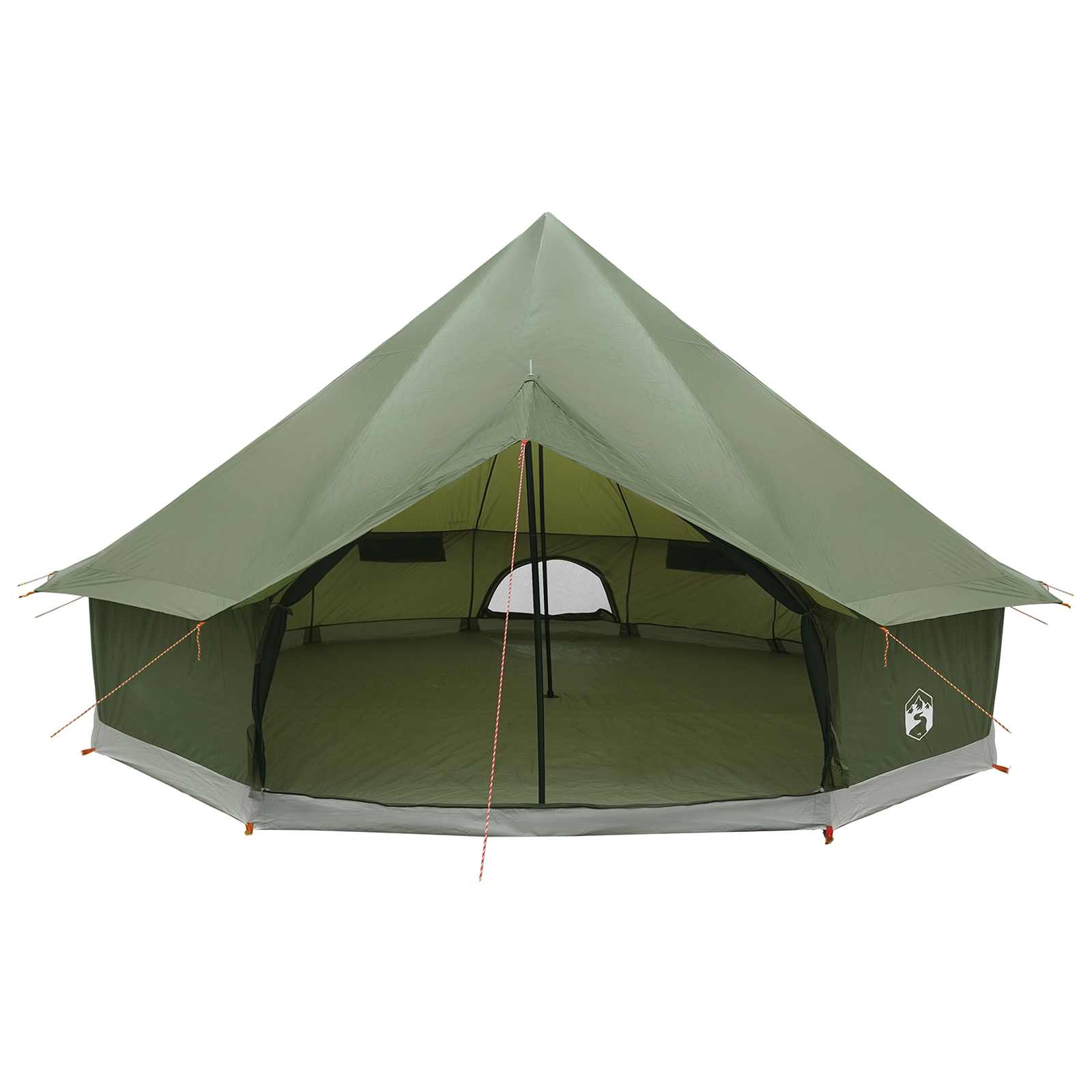 Tipi Tent 10-persoons Olijfgroen Polyester en staal