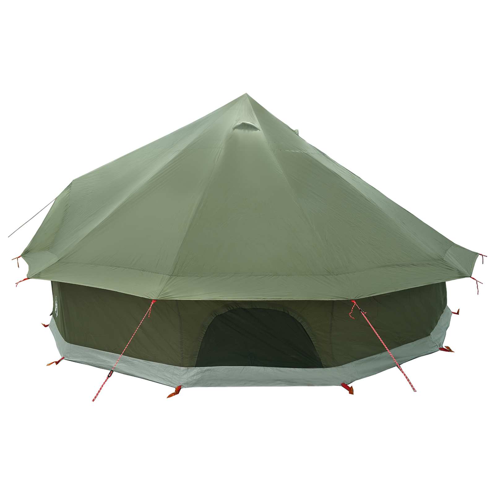 Tipi Tent 10-persoons Olijfgroen Polyester en staal