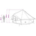 Tipi Tent 10-persoons Olijfgroen Polyester en staal