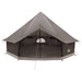 Tipi Tent 10-persoons Bruin Grijs Polyester en staal