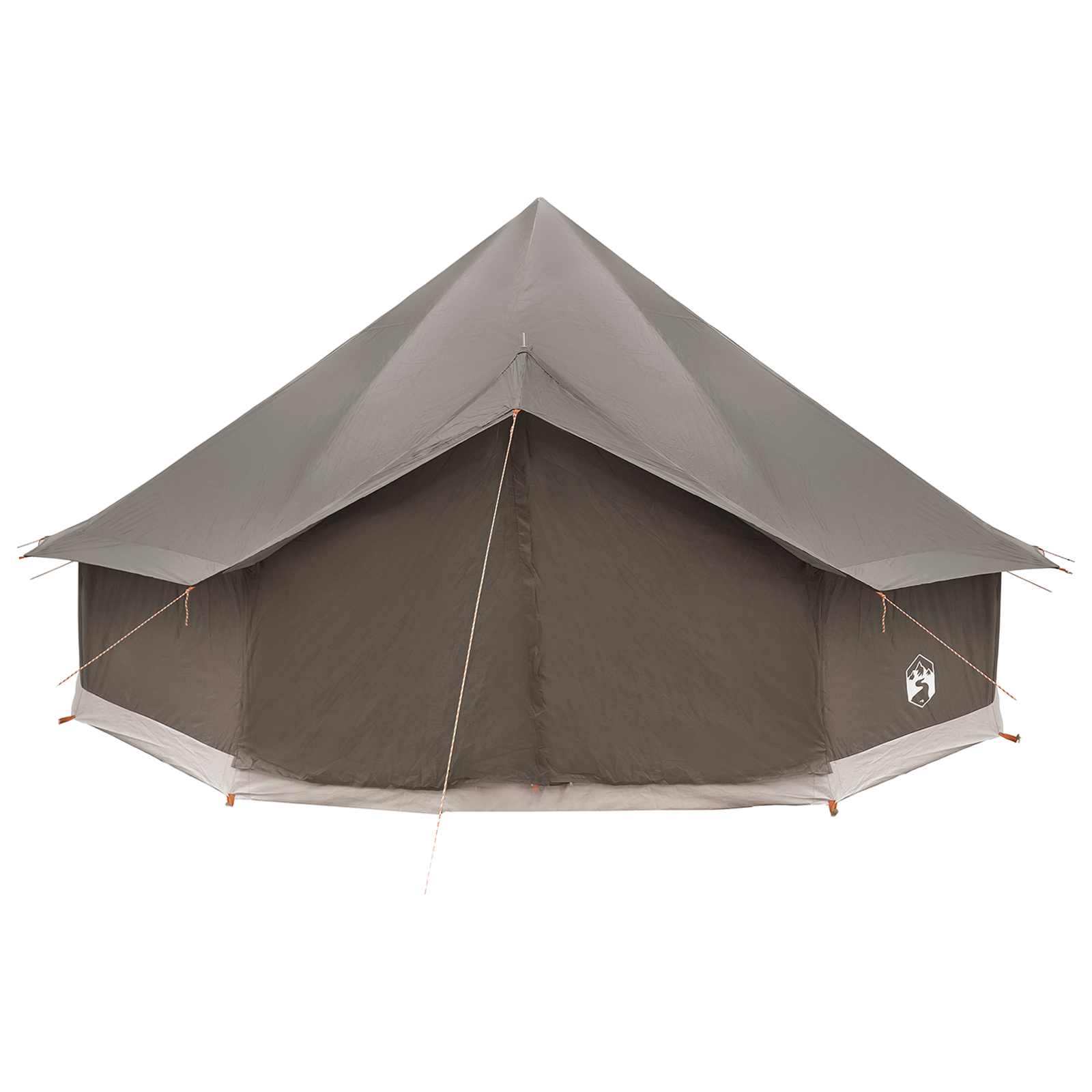 Tipi Tent 10-persoons Bruin Grijs Polyester en staal