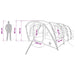 Tunneltent Olijfgroen 427 x 315 x 178 cm Polyester en staal