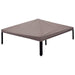 Paviljoenhoes met dak Taupe 300 x 300 cm Polyester en staal