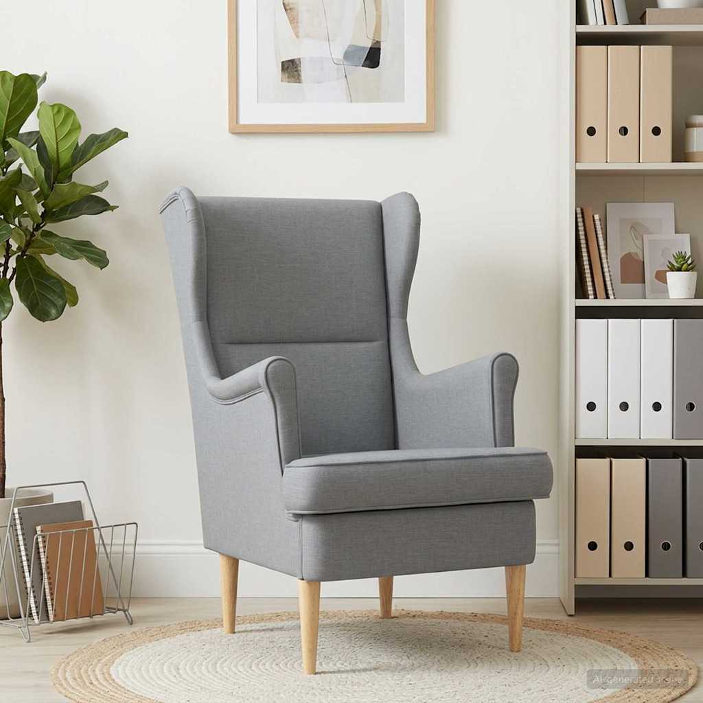 Fauteuil Lichtgrijs Stof