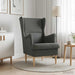 Fauteuil Donkergrijs Stof
