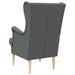 Fauteuil Donkergrijs Stof