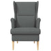 Fauteuil Donkergrijs Stof