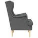 Fauteuil Donkergrijs Stof