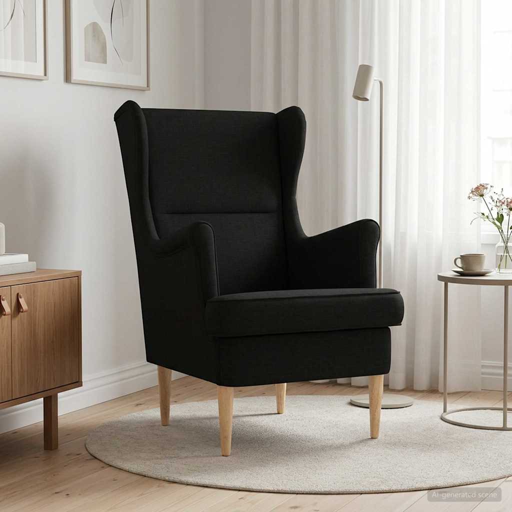 Fauteuil Zwart Stof