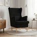 Fauteuil Zwart Stof