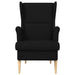 Fauteuil Zwart Stof