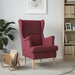 Fauteuil Wijnrood Stof