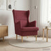 Fauteuil Wijnrood Stof