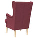 Fauteuil Wijnrood Stof