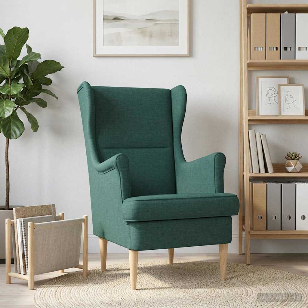 Fauteuil Donkergroen Stof