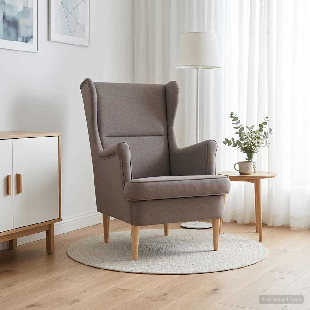 Fauteuil Taupe Stof