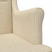 Fauteuil Crème Stof