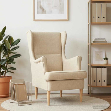 Fauteuil Crème Stof