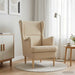 Fauteuil Crème Stof