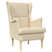 Fauteuil Crème Stof