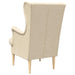 Fauteuil Crème Stof