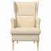 Fauteuil Crème Stof