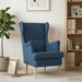 Fauteuil Blauw Stof