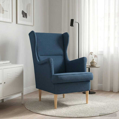 Fauteuil Blauw Stof
