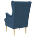 Fauteuil Blauw Stof