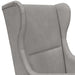 Fauteuil Lichtgrijs Fluweel