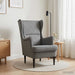 Fauteuil Donkergrijs Fluweel