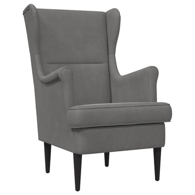 Fauteuil Donkergrijs Fluweel