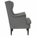Fauteuil Donkergrijs Fluweel