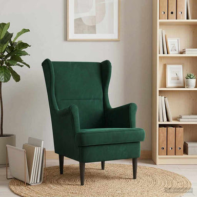 Fauteuil Donkergroen Fluweel
