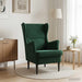 Fauteuil Donkergroen Fluweel