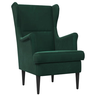 Fauteuil Donkergroen Fluweel