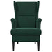 Fauteuil Donkergroen Fluweel