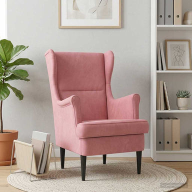 Fauteuil Roze Fluweel