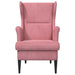 Fauteuil Roze Fluweel