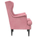 Fauteuil Roze Fluweel